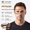 High-Definition Anti-Fog Silicone Goggles - Orange Dustproof Riding Eye Protection