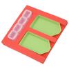 Rhinestone Tray Red Plastic Sponge DIY Rut Design Auxiliary Portable Saving Time Bead Tray for Jewelry Making