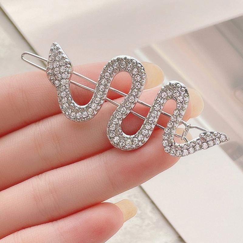 Luxurious Snake Hair Accessory Decorated with Rhinestones Hairpieces Unique Hair Accesories For Party Wedding