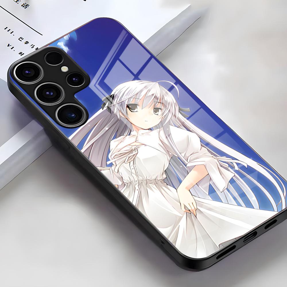 Y-Yosuga No Sora Phone Case For Samsung S26 S25 Edge Ultra S23 S22 S21 S20 Ultra Plus S24 Fe A54 A53 A25 Glass Cover
