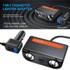 Adaptador Cargador de Coche 7 EN 1 120W PD USB Toma Encendedor Divisor Carga Rápida Con Voltímetro LED Salida CC Accesorios para Automóvil