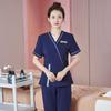 Beautician Short-Sleeve Uniform Set for Spa & Massage Professionals