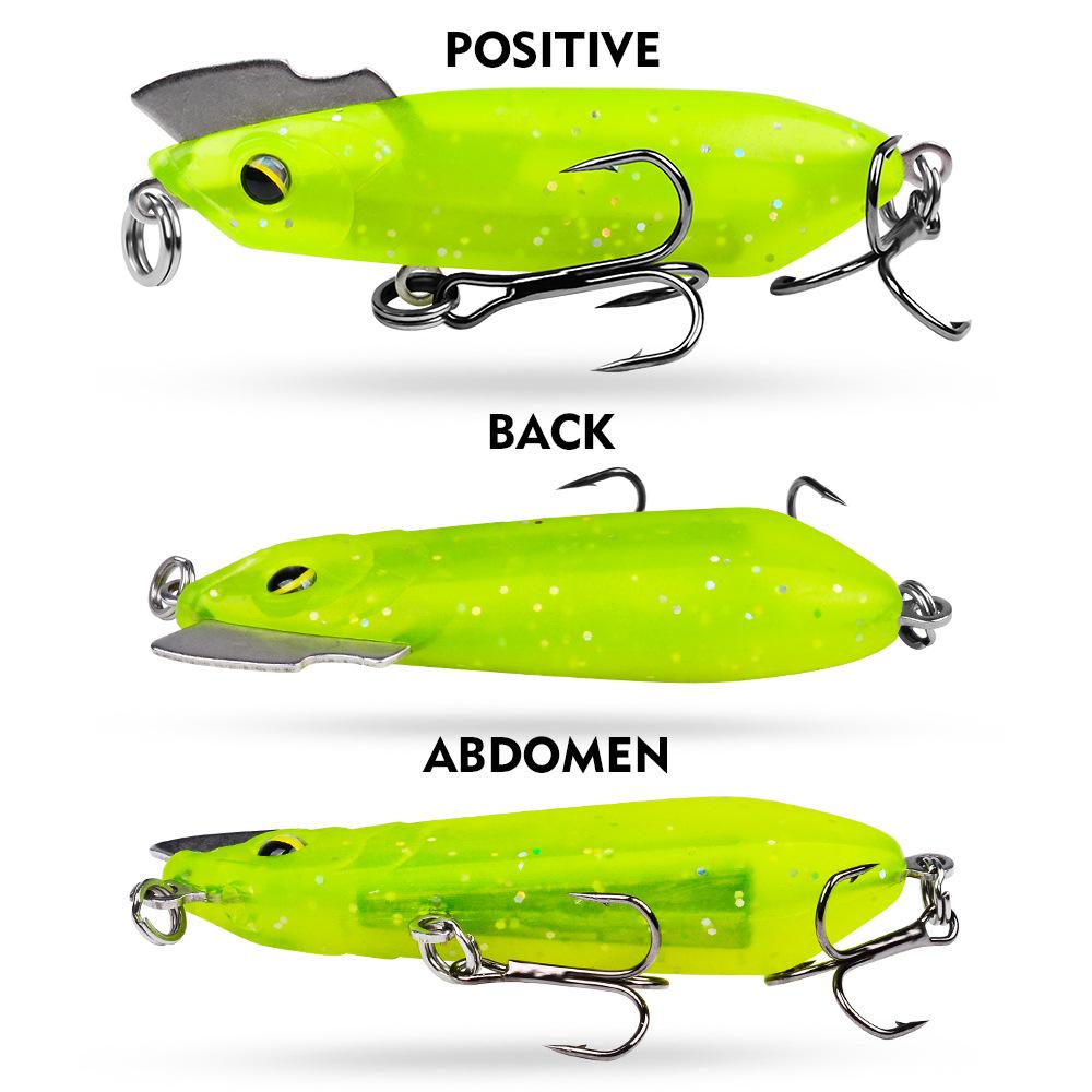 Tossing Slow Half Stick Soft Rubber Trembling Type Lure Weever Mandarin Fish Topmouth Culter Lure