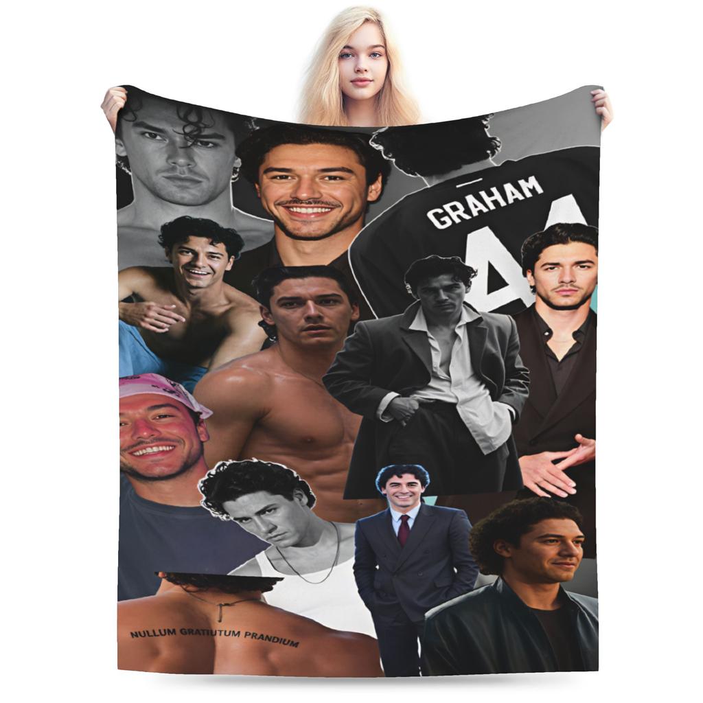 Dean Allie - Off Campus Flannel Blanket Winter Soft Durable Throw Blanket For Students Couch Bed Bedspread Sofa Bed Cover