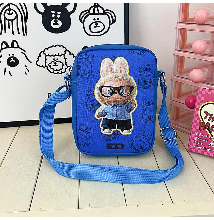 

Crossbody Childrens Leisure Bag With Print Designs For Daily Outings Blue