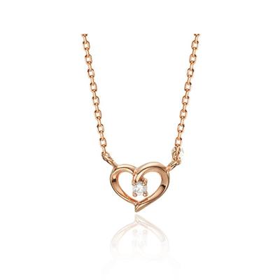 New Four Heart Silver Necklace Tnssvp07850S