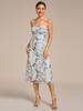 Ever-Pretty Women's Floral Sleeveless Adjustable Multiway High Stretch Midi Wedding Guest Dress
