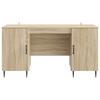 Desk in Sonoma Oak Finish 142.5 x 50 x 75 cm Particleboard