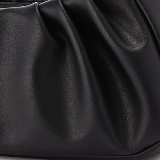 Monica Gathered One-Handle Handbag, Women's, Black (10)