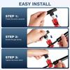 Air Pressure Anti-Slip Engine Cover Lifting Support Rod Fixing Clamp Lift Support Clamp Car Tool Aluminum Car Hood Holder Trunk
