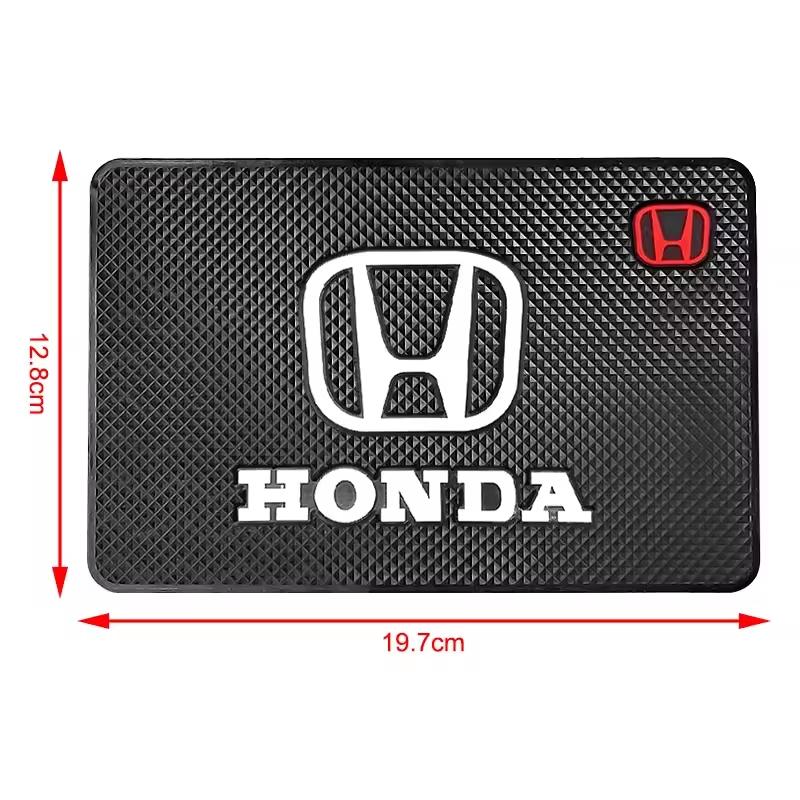 Car Logo Anti Slip Pad Waterproof Phone Glasses Pad Car Accessories for Honda Civic Accord CRV HRV Jazz City Odyssey Jade Vezel