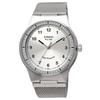 Casio Standard Solar Analog Watch MTP-RS105M-7BV Men's Silver Mesh Metal Band, 5 ATM Water Resistant, International Model [Parallel Import]