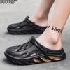 Hole Shoes Men's Summer Non-slip and Wear-resistant Outer Wear Bag Head Drag Soft Bottom Beach Sandals