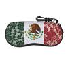 Mexico Flag Merchandise Glasses Case for Girls Student Zipper  Glasses Protector Charming Sunglasses Box