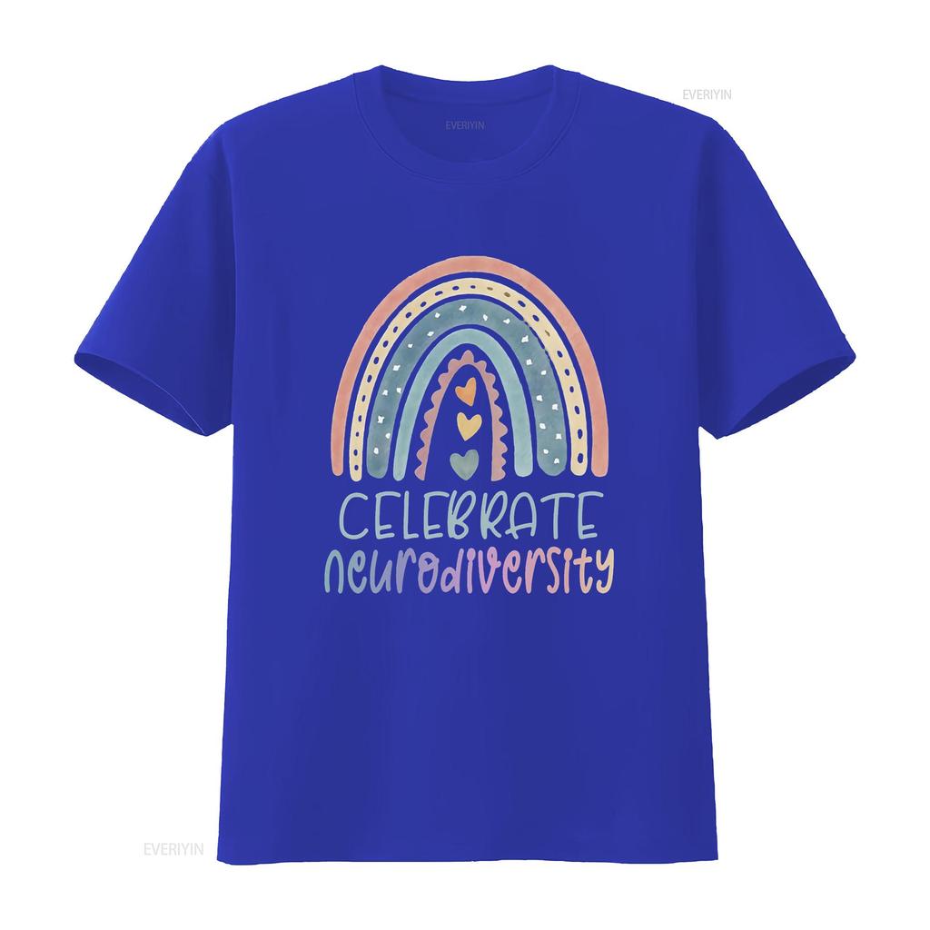 Mens CELEBRATE NEURODIVERSITY Mental Health Autism Awareness  T Shirt Black X Large vintage Washed streetwear Stylish Soft
