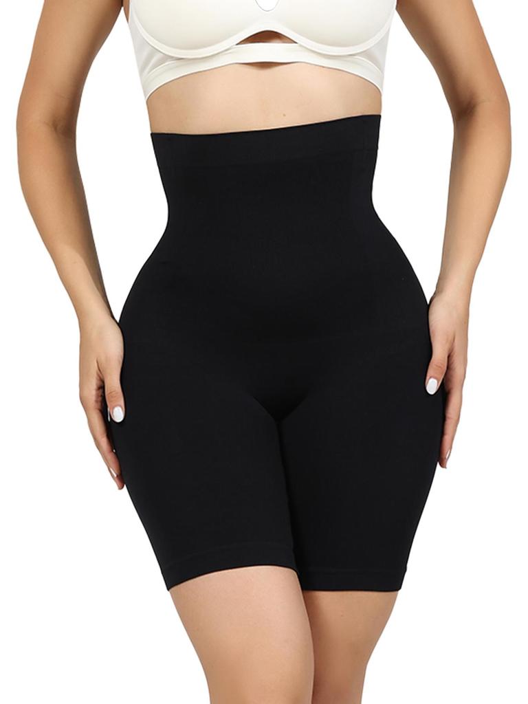 1pcs Plus-size women's leggings with seamless comfort and shaping features to slim the legs and lift the butt.