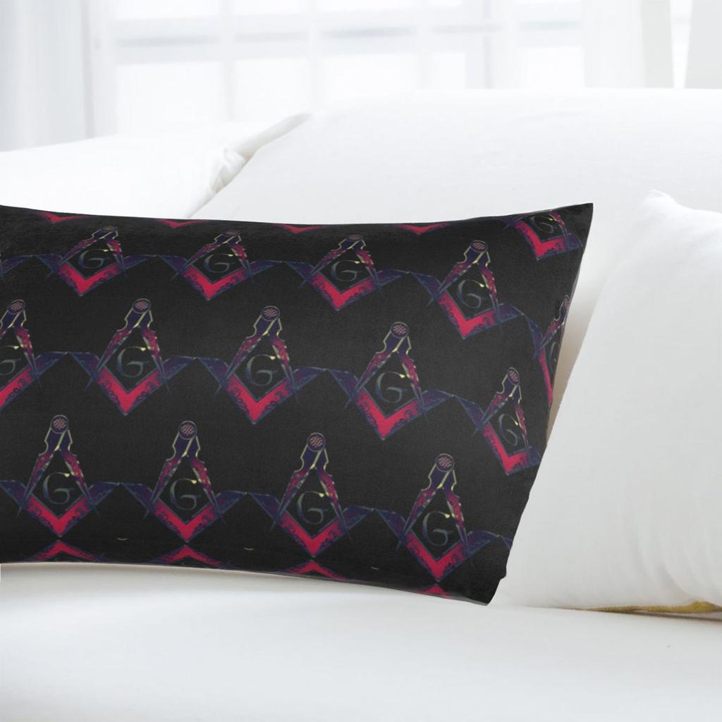 Freemason Compass Masonic Rectangle Pillowcase Cushion Cover Decorative Bedroom Bed Home Comfort Throw Pillow