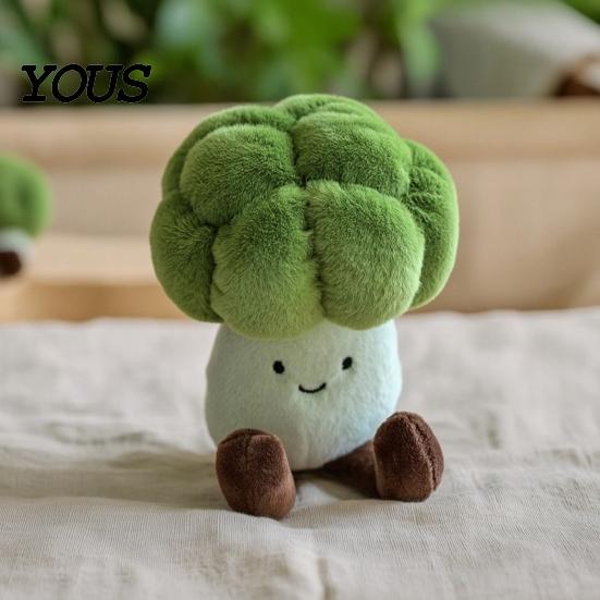 Cauliflower Shaped Dog Toys Plush Toy, Interactive Squeaky Chew Soft Small To Medium Stuffed Toy for And Dogs, Puppy Teething