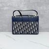 [Pre-Owned] 30 Montaigne Oblique Embroidered Monogram Flap Adjustable Shoulder Strap Montaigne Box Bag Leather Details Large - Excellent #MTXZH9