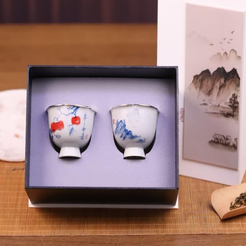 Everything Goes Well Porcelain Silver Set
