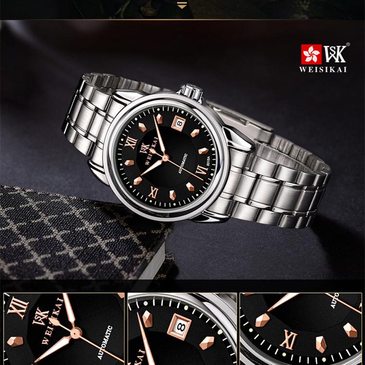 Neue Top-Marke, Luxus-Herrenuhr mit Box, wasserdichte Herren-Mechanische Uhren