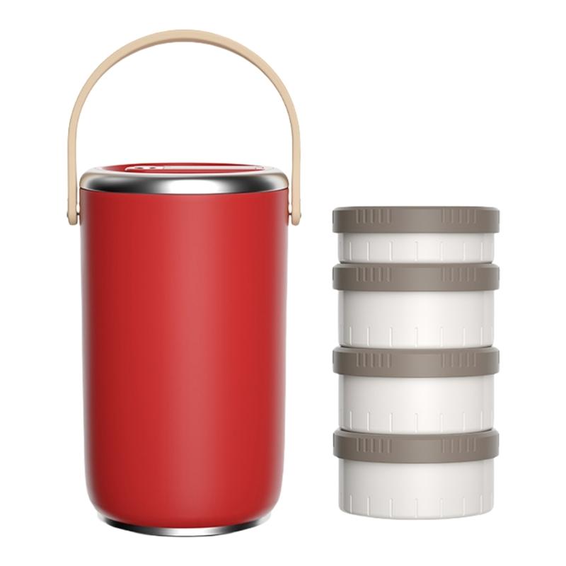 Stainless Steel Insulated Stackable Bentos Box Vacuum Insulation Lunch Box Leak Proof Food Container for Outdoor Use