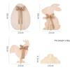 Charming Easter Rabbit Decoration For Home Decor Festive Wooden Chicken Egg Display