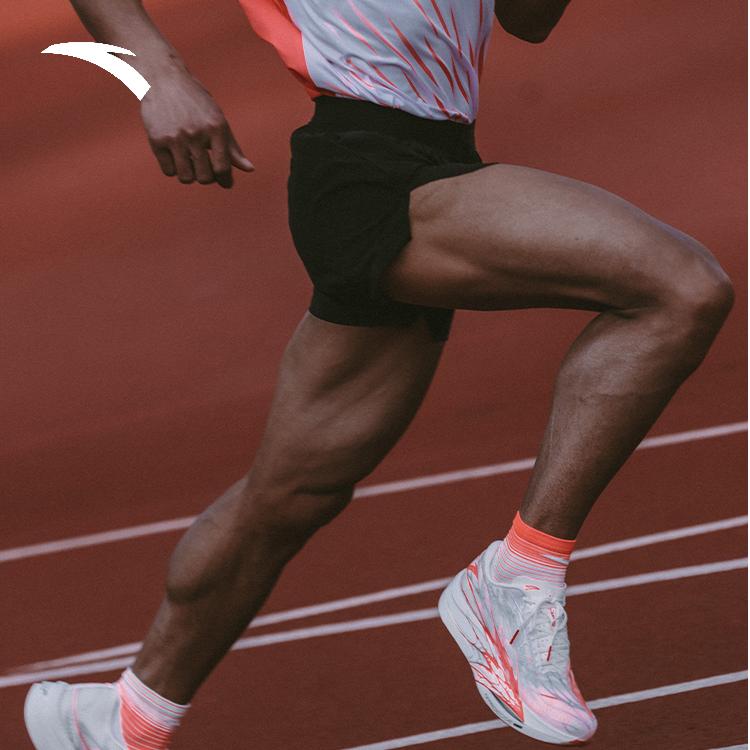 Anta Running Series Professional Marathon Breathable Quick-Dry Sports Five-Point Casual Shorts Unisex Shorts Black 152455501-1