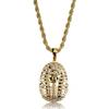 European and American Popular Egyptian Pharaoh Portrait Pendant Selling Personalized Retro Men Necklace