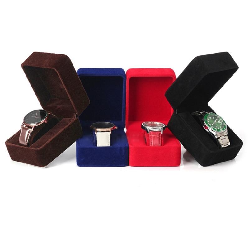 Flannelette Watch Holder Waterproof Storage Box Single Watches Case Jewelry Box