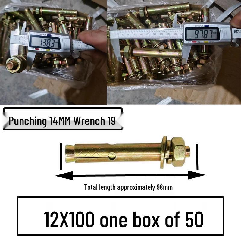 National Standard M6-M12 Expansion Bolts & Screws: Iron-plated, Galvanized, and Explosion Bolts