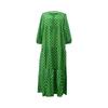 Women Floral Print Bohemian Long Dress Loose V-Neck Fashion Summer Beach Dress
