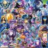 50/100pcs Kawaii Transparent Magic Cartoon Stickers Gothic Witch Aesthetic Decals Toys Kids Decoration Scrapbooking Supplies