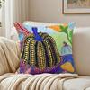 Yayoi Kusama Abstract Art Pumpkin Cushion Cover Linen Pillowcase Soft  for Sofa Bed Home Room Decor