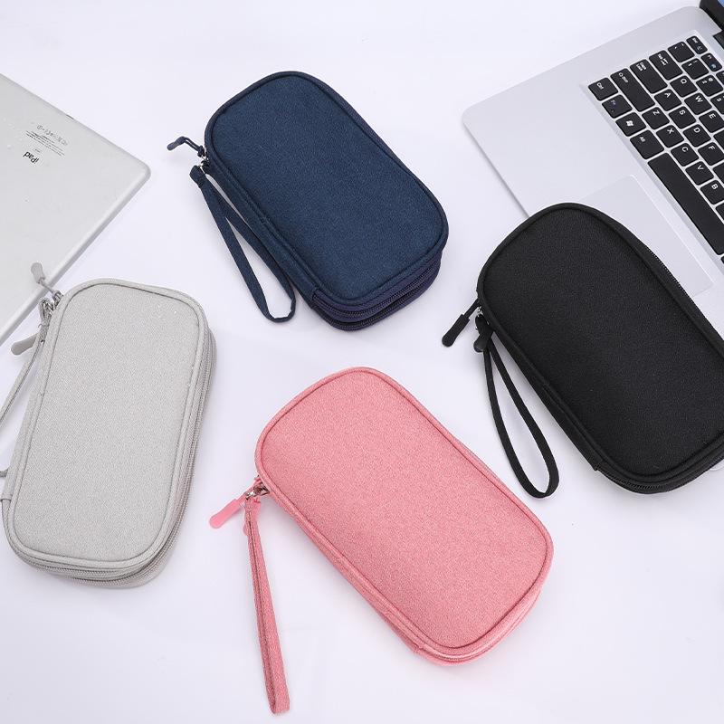 Spot Data Cable Storage Bag: Multi-Function Organizer for Cables, Earphones, Chargers, Phones, and Hard Drives