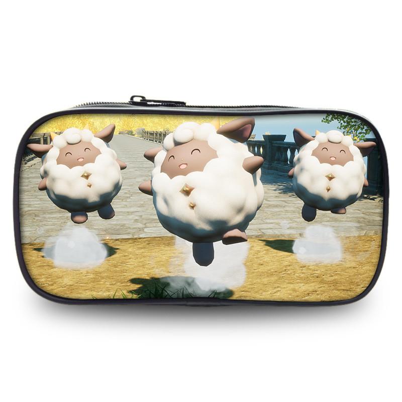 Trousse à crayons étudiante grande capacité Palworld Sac à papeterie élégant en polyester