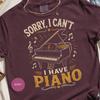 Piano Lover Tshirt Musician Gift Idea, Funny Grand Piano Player Shirt (Faux Gold Print, Cotton, Unisex S-XXL)
