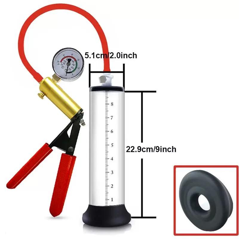 Male Penis Pump Vacuum Pump Penis Enlargement Enhancer Adult Sex Toy for Men Lasting Trainer Erotic Products Vacuum Cylinder
