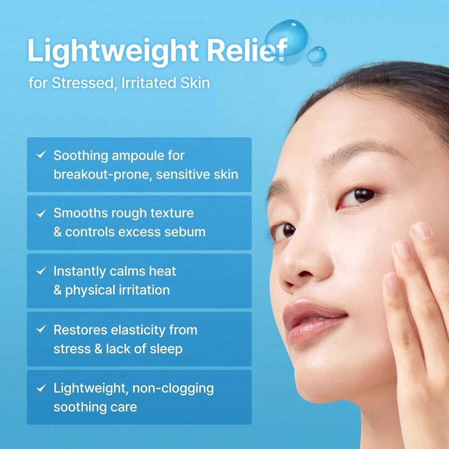 Dear, Klairs Midnight Blue Youth Activating Drop 20ml | Breakout Care & Sebum Control, Dual EGF, Peptides, Guaiazulene, Adenosine