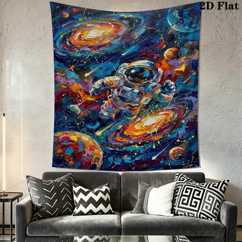 Space Wall Tapestry Aesthetic Wall Hanging Printed Fabric Blanket Decorative Tapestries for Bedroom Living Room Home Decor