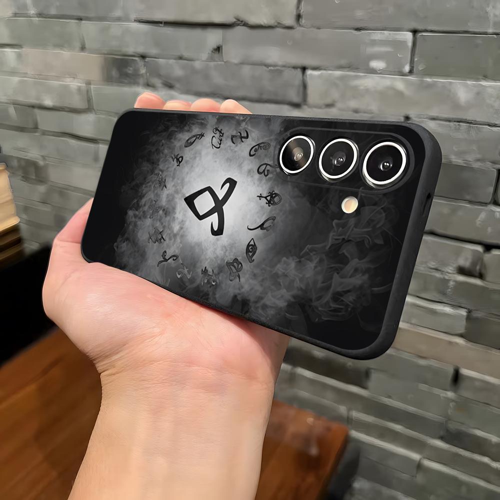 S-Shadowhunters Rune Phone Case For Samsung A25 A13 A33 5G A54 A36 A35 A56 A52 A14 Shockproof Soft Cover