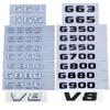 Car Trunk Letters Logo Emblem Badge Decals Sticker For Mercedes Benz G Class G55 G63 G65 G350 G500 G550 W461 W463 W464 G700 V8 AR1