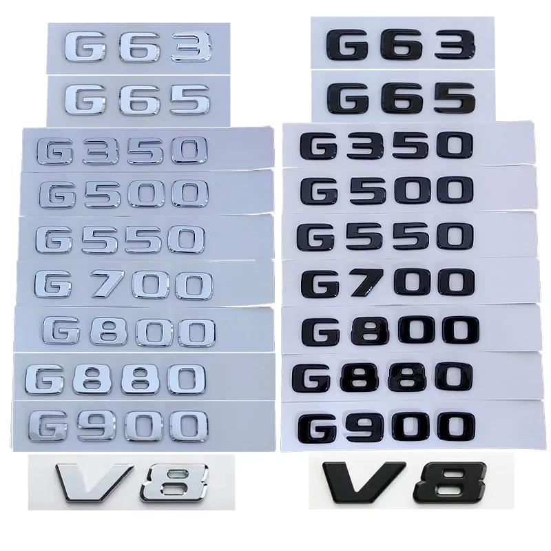 Car Trunk Letters Logo Emblem Badge Decals Sticker For Mercedes Benz G Class G55 G63 G65 G350 G500 G550 W461 W463 W464 G700 V8 AR1