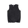 Women's Printed Sleeveless Pure Cotton Distressed Round Neck Pullover Top