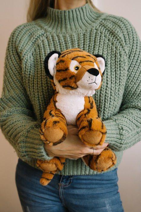 Peluche - Heitmann - Tigre en PET - 25 cm - 100% recyclé - Douceur et durabilité