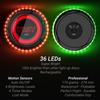 TOSY 36 and 360 LED Flying Discs Super Bright Glow in the Dark Rechargeable Auto-On Smart Mode 175g Birthday Camping Gift for Men Boys Teens Kids