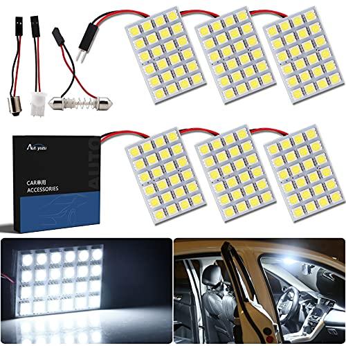 AUTOYUZU LED Romlampe, Kuppellys, For Biler, Innendørs Lys, 5050 Ringer, 24 SMD