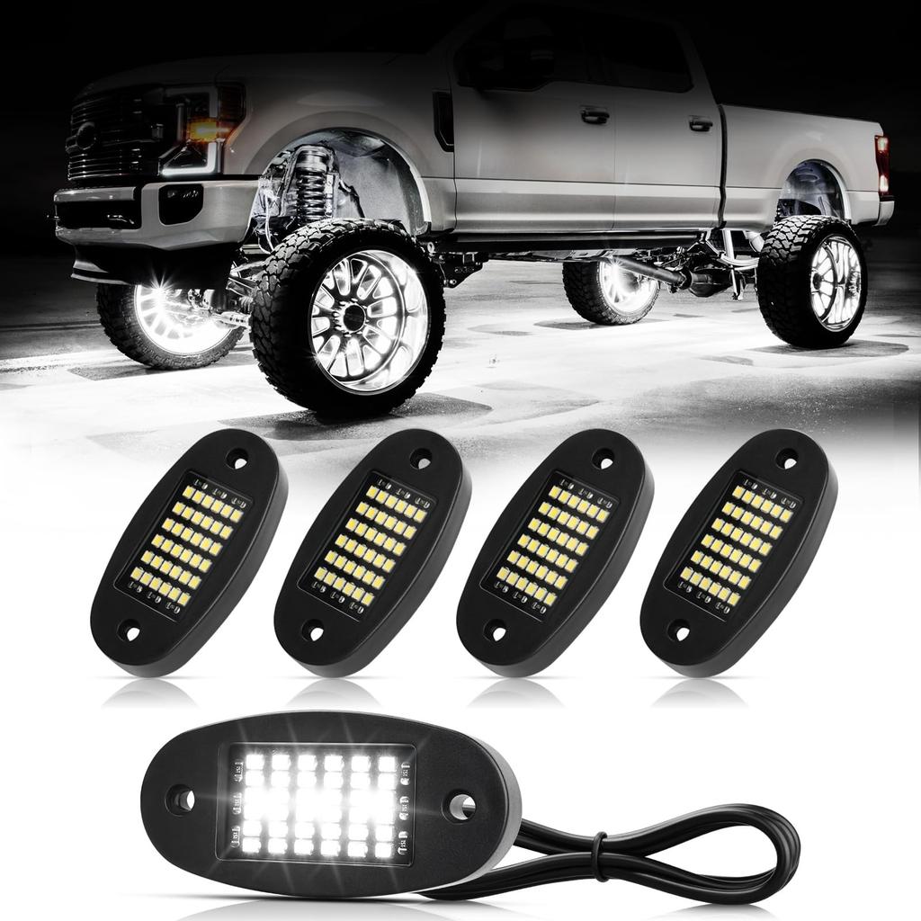 Hovano 4 Pods White Rock Light 6000K Pure White 36 LED SMD Chip Super