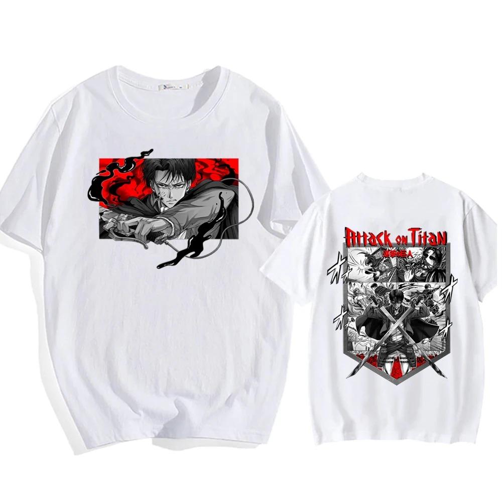 Japanese Anime T Shirt Scouting Legion Clothes Shingeki No Kyojin Tee Shirt Attack On Titan Giant short-sleeve T-shir Men Women