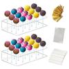 Food Grade Acrylic Lollipop Holders For Party Decorations Removable Base Stable Structure 15 Holes Complete Cake Lollipop Set